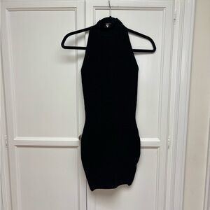Article Black Halter Mini Dress